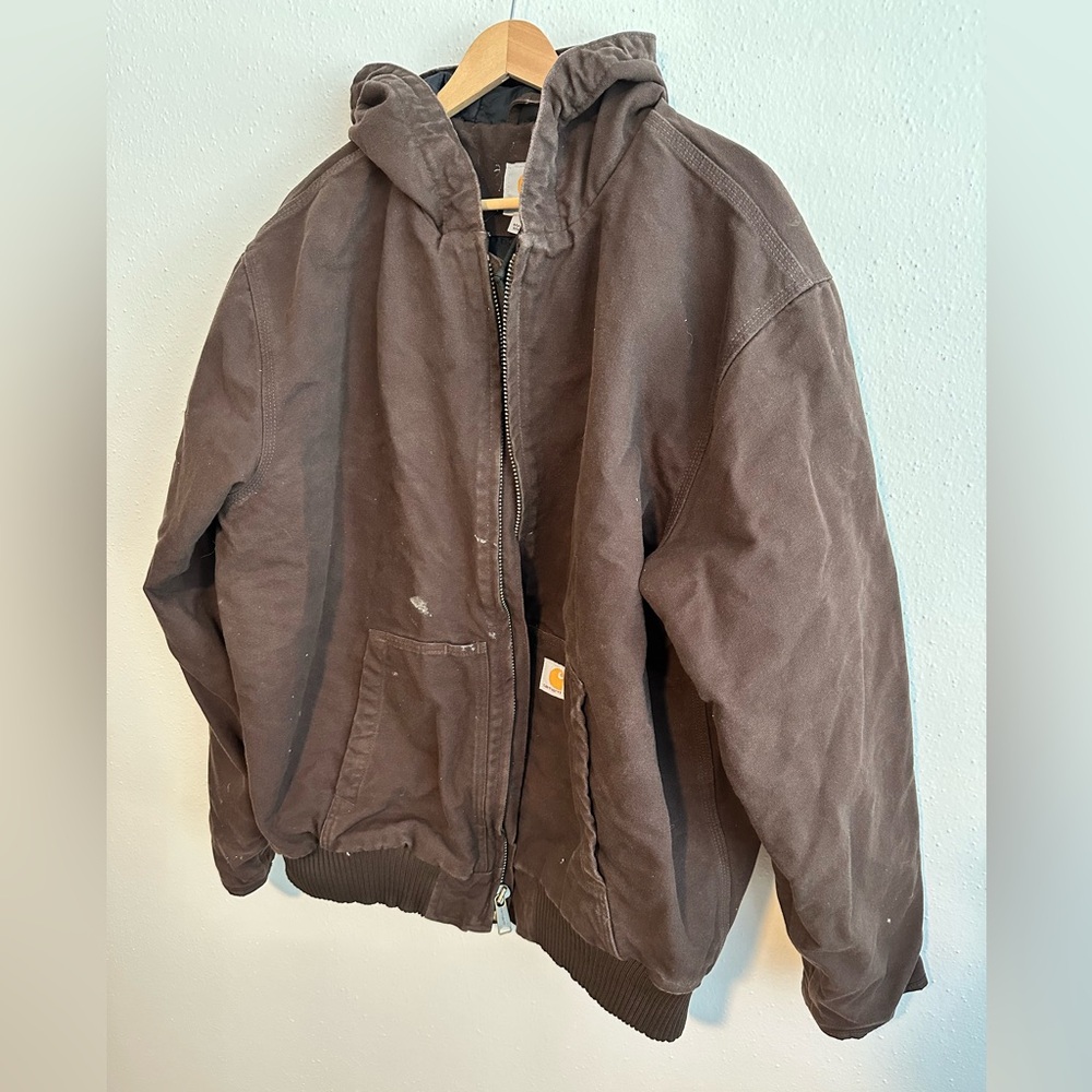 Carhartt Hooded Jacket XL Brown